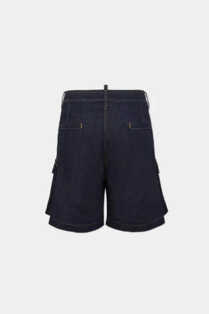 Dsquared2 Summer Lovers Dark Wash Cargo Shorts (3)