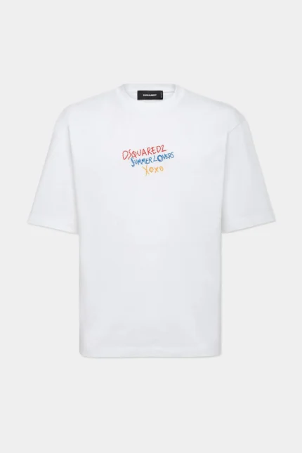 Summer Lovers Loose Fit Embroidered T Shirt (5)